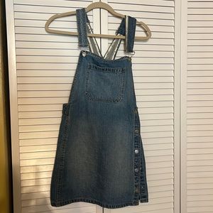 Free people denim overall dress